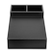 Dacasso Classic Black Leather Coffee Condiment Organizer AG-1028 - alternate 6